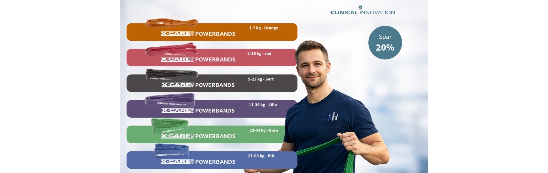 X-care Pro Powerband elastikk tilbud